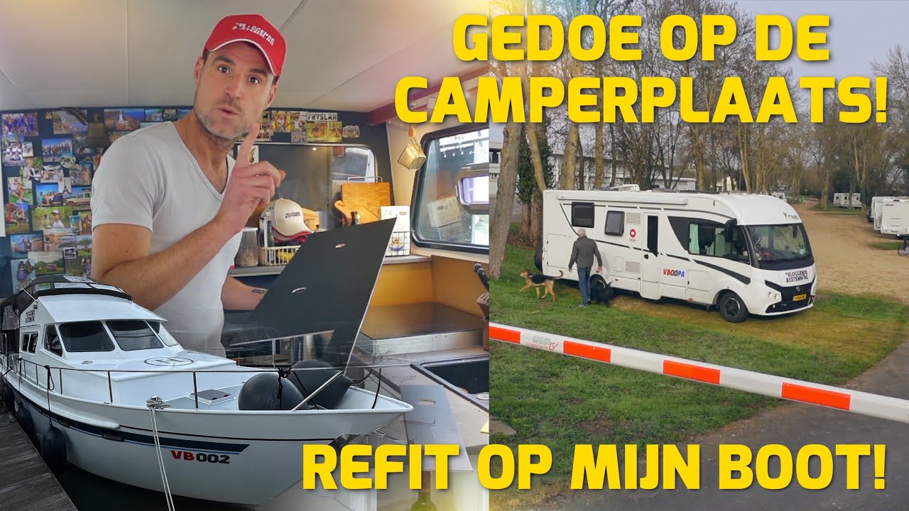 Vlogger Kees druk met refit motorboot