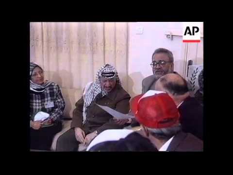WEST BANK: ARAFAT BECOMES FIRST PALESTINIAN TO REGISTER TO VOTE