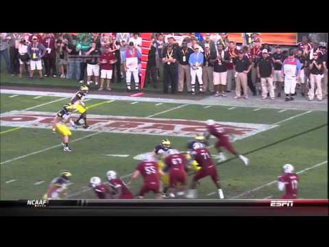 2013 USC vs Michigan - Bruce Ellington 32 Yd Touchdown Reception