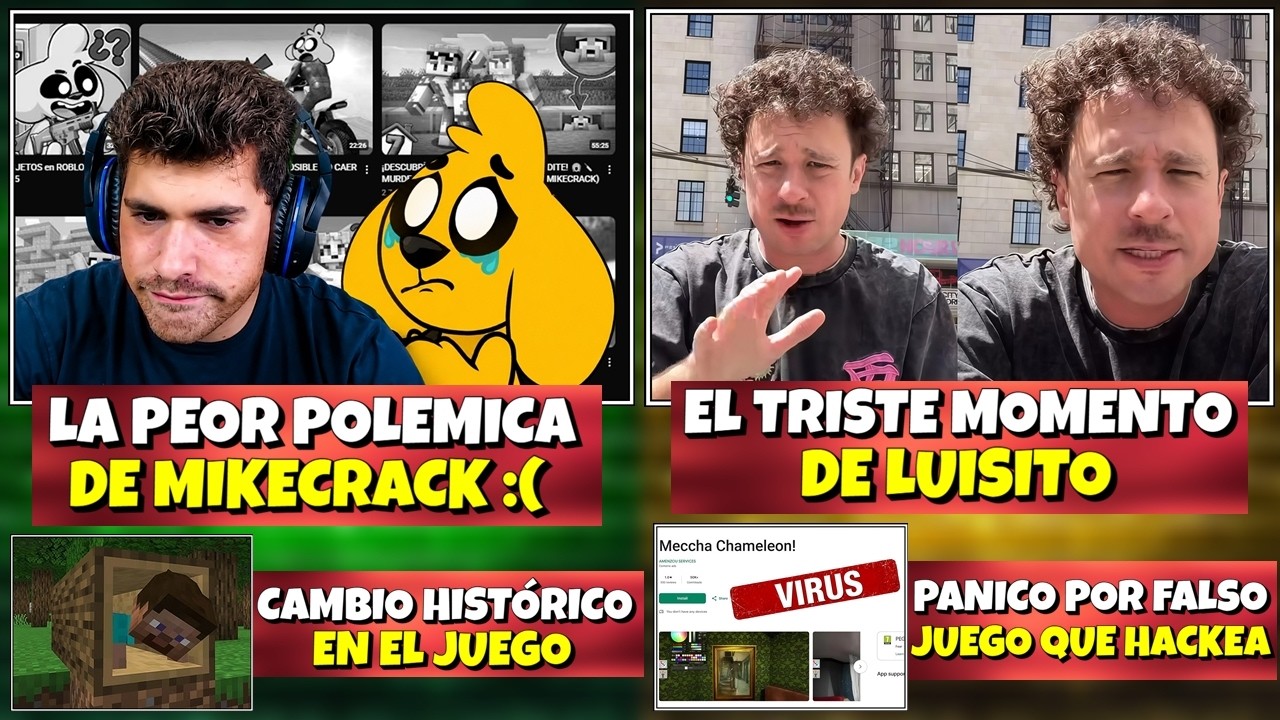 LA POLEMICA MAS GRANDE DE MIKECRACK | EL MUY TRISTE MOMENTO DE LUISITO | MINECRAFT CAMBIO HISTÓRICO