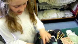 preview picture of video 'Bobbin Lace Demonstration by Niamh Finnegan'