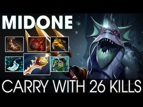 MidOne [Slardar] Carry with 26 Kills & Divine Rapier - Dota 2 Highlights