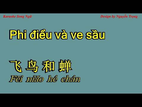 Karaoke (Nữ) - Phi điểu và ve sầu - 飞鸟和蝉 - Lời việt: DGRADE (Bb Maj)