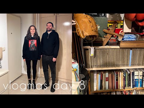 vlogmas 2022 day 8: rainy day in Belgrade, book talk, vintage shops