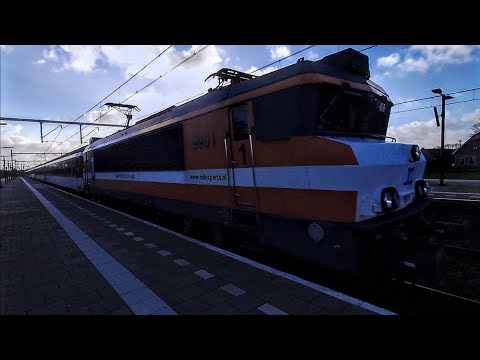 Railexperts' 16-car Alpenexpress flies through Voorschoten - Fly-by -