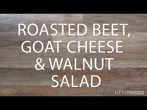ROASTED BEET, GOAT CHEESE & WALNUT SALAD