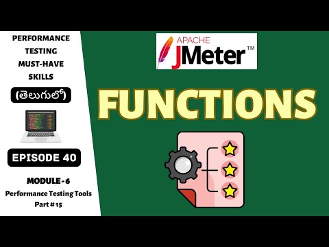 Ep 40 | PT Tools | JMeter Functions