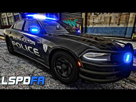 GTA 5 MODS LSPDFR SOUTH FULTON IN GTA 5 CITY PATROL CHARGER