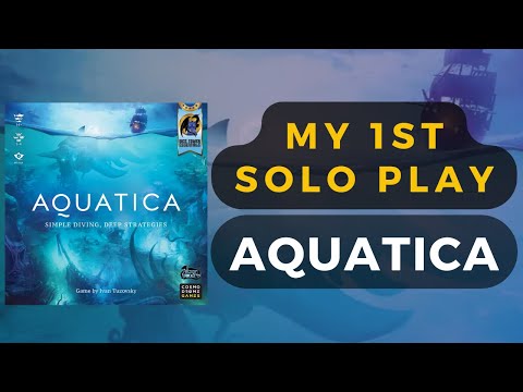 Aquatica Board Game - My First Solo Play | DaniCha