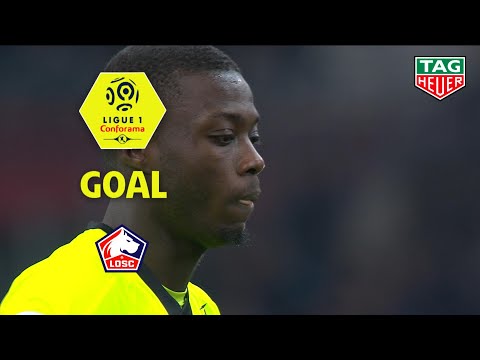 Goal Nicolas PEPE (45' +3 pen) / Olympique de Marseille - LOSC (1-2) (OM-LOSC) / 2018-19