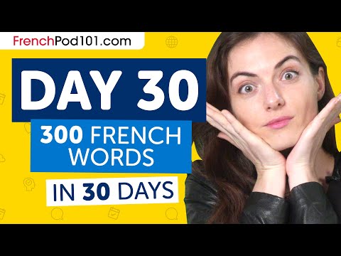 Day 1 10 300 Learn 300 French Words in 30 Days Challenge