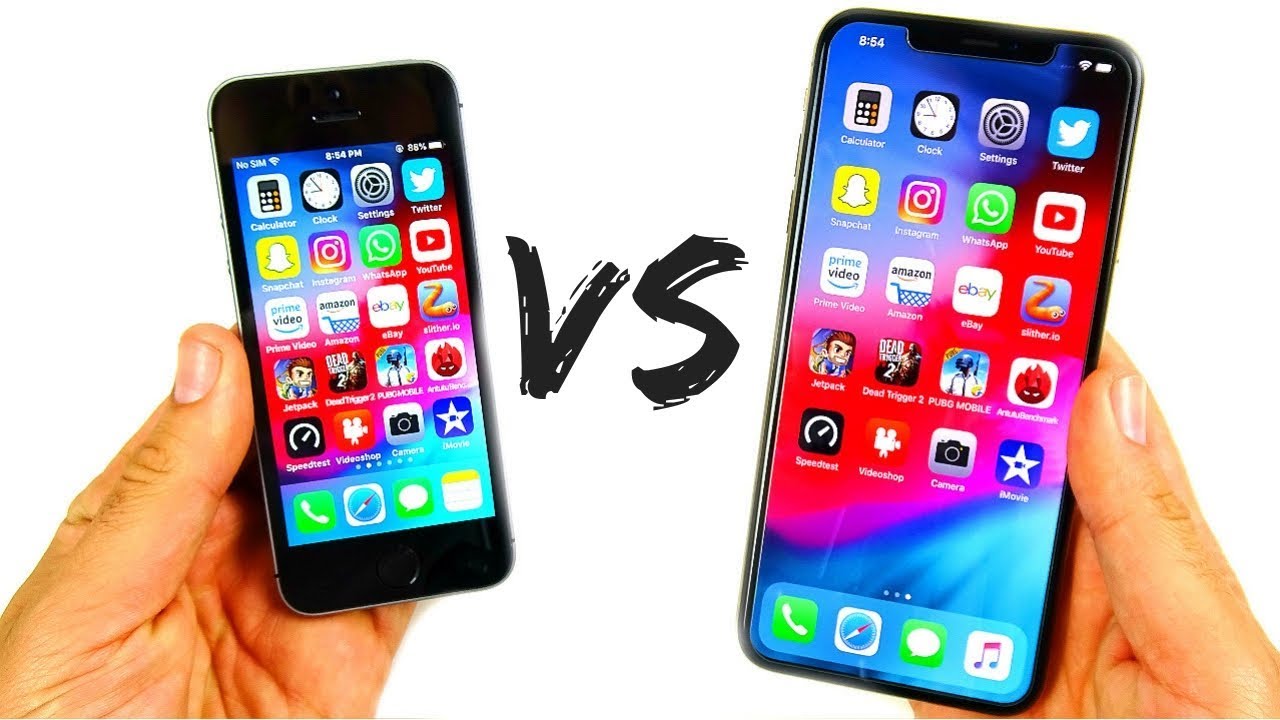 iPhone SE vs iPhone XS Max Speed Test