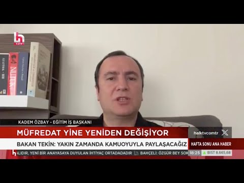Genel Başkanımız Kadem Özbay, Milli Eğitim Bakanı Yusuf Tekin’in müfredat değişikliği ile ilgili açıklamalarını Halk Tv’ye değerlendirdi. 04/02/2024 | EĞİTİM İŞ