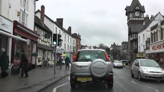preview picture of video 'Driving Along The Homend & High Street (A438), Ledbury, Herefordshire, England 15th March 2013'