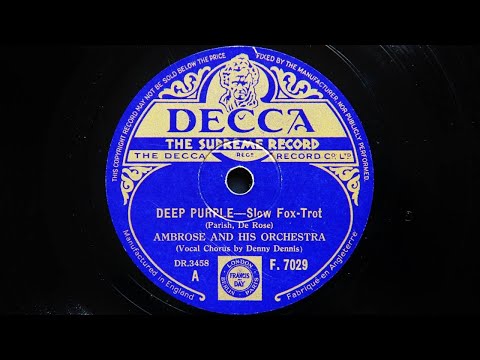 Ambrose and His Orchestra - Deep Purple (1939)