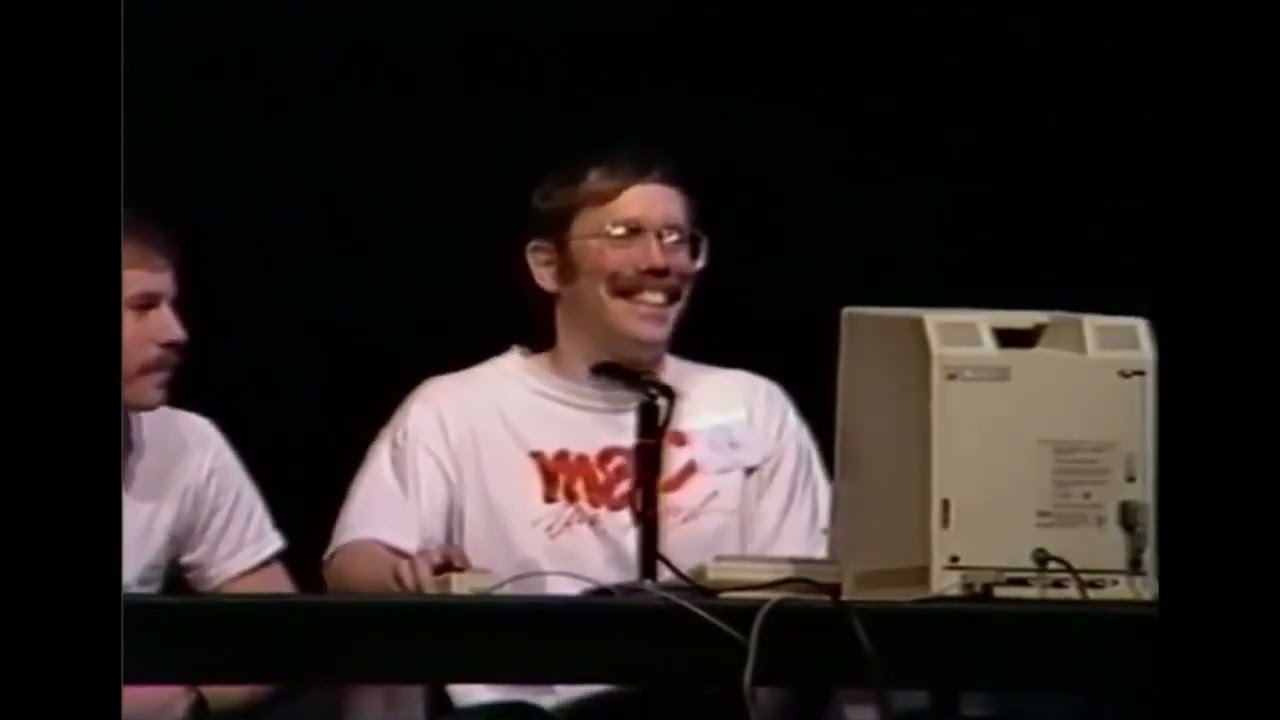 Macintosh Apple event 1984 | Showing off MacPaint and MacWrite