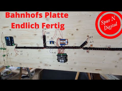 Teil 23 Modellbahn Anlage im Bau ~ Spur N ~ Bahnhof ist fahrbereit