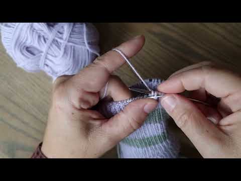 How To Work A Centred Double Decrease In Half Twisted Rib