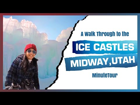 A Walk Through to the Ice Castles - Midway, Utah | MinuteTour