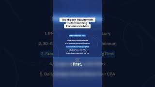 ⚠️ The Hidden Requirement Before Running Performance Max