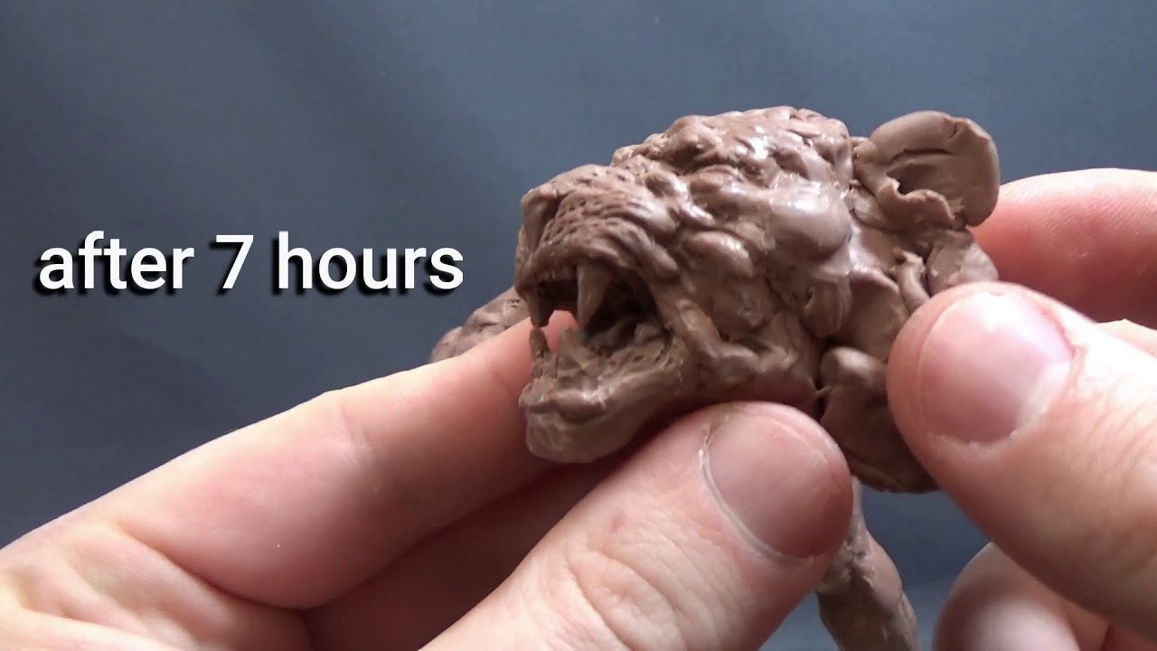 sculpture timelapse beast king by stecca