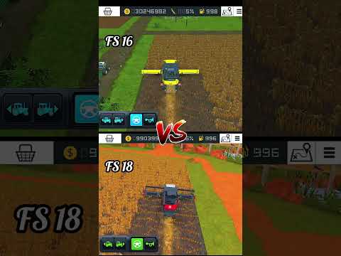 farming simulator 16 vs farming simulator 18 best harvester #farmingsimulator18 #fs16 #farming