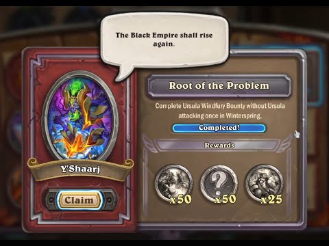 Y'Shaarj event task 6: Completed without fighting Ursula (bugged) - Hearthstone Mercenaries