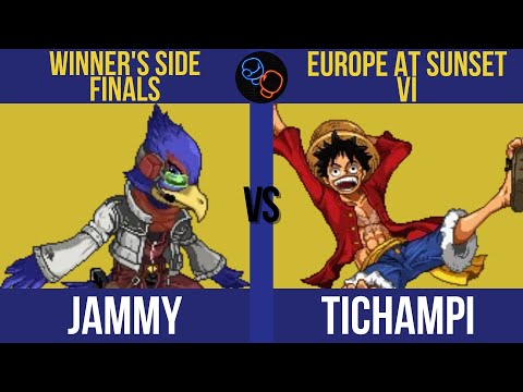 EU At Sunset VI Winner's Finals: Jammy (Falco, Fox) vs. Tichampi (Luffy) - SSF2 Tournament