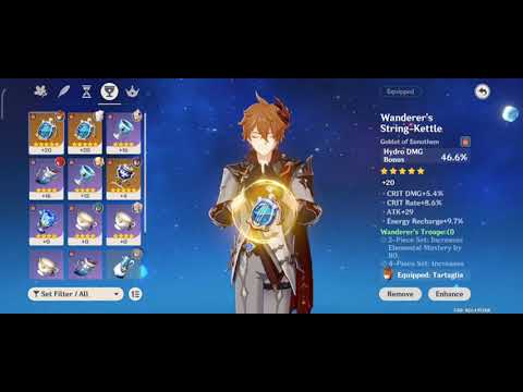 AR40 Tartaglia dealing 100k damage!?!? - Genshin Impact