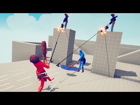 FAN BEARER + 2x HARPOONER vs EVERY UNIT | TABS - Totally Accurate Battle Simulator