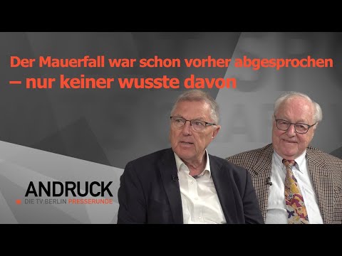 Der Mauerfall war schon vorher abgesprochen – nur keiner wusste davon