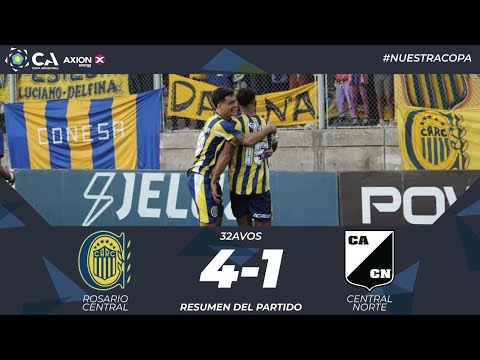 32avos: Rosario Central 4 - Central Norte 1