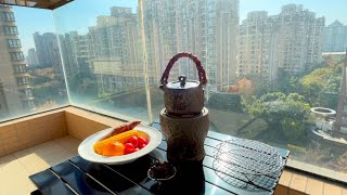 【中国茶 老白茶】囲炉煮茶はおじさんの癒し