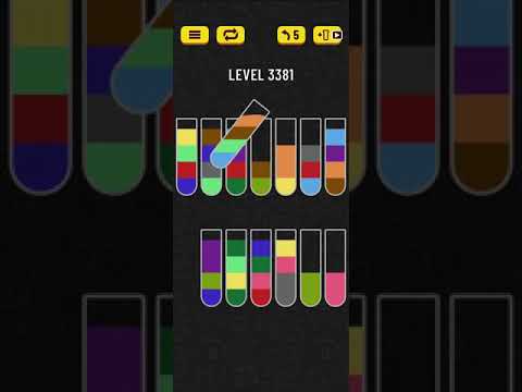 water sort puzzle level 3381
