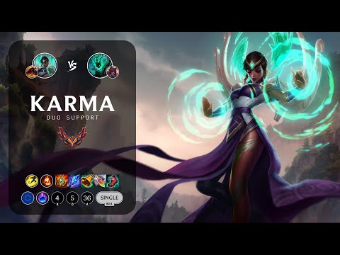 Karma Support vs Thresh - EUW Grandmaster Patch 13.5