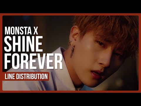 MONSTA X - SHINE FOREVER Line Distribution (Color Coded)