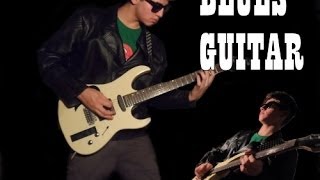 Testando Super Stack da Boss ME - 25 improvisação Blues