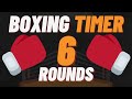 6 Round Boxing Match / Training Timer - 6 x 3min with 1 min Breaks and *CLACKS*