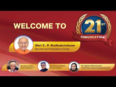 🎓 LIVE NOW | 21st Convocation – University of Kashmir