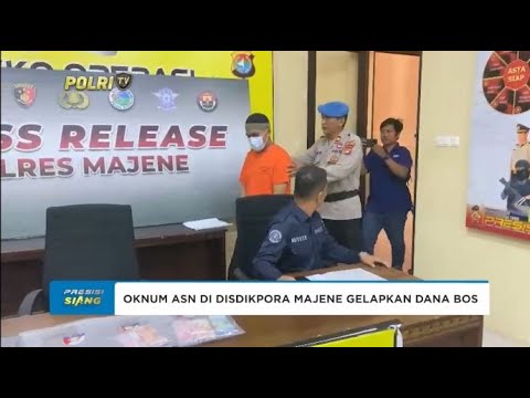 POLRES MAJENE UNGKAP KASUS PUNGLI DANA BOSP