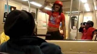 Crazy Girl On MARTA Train In Atlanta