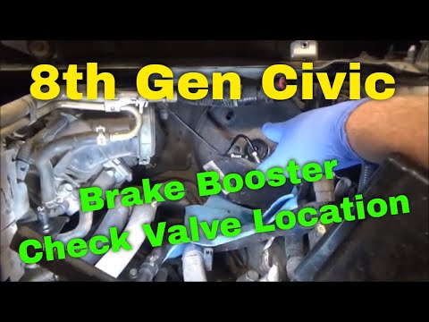 Honda Civic Brake Booster Check Valve Location (2006 2011)