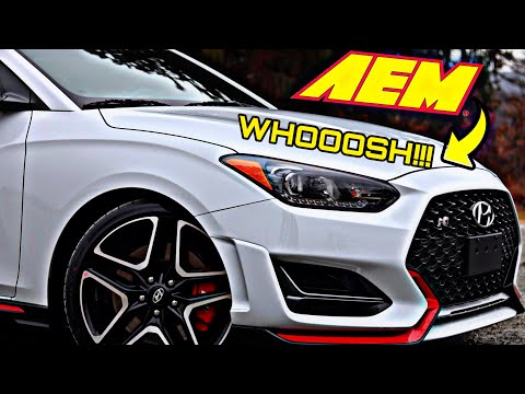 Veloster N AEM Cold Air Intake Install - This Easy Mod Made My Car Sound Even Better