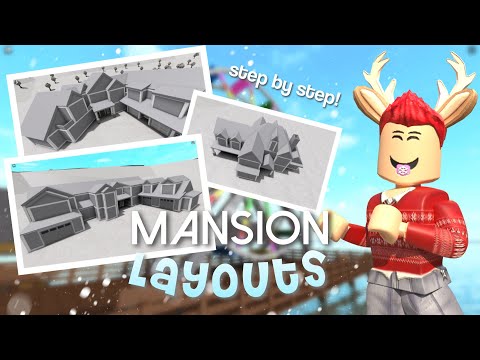 3 FREE Bloxburg Large MANSION Layouts | Step by Step...