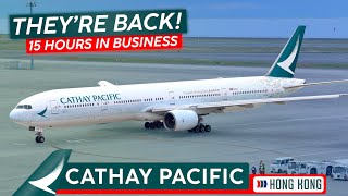 15 Ultra Long Haul Hours on CATHAY PACIFIC in Business Class 🇺🇸 New York to Hong Kong 🇭🇰