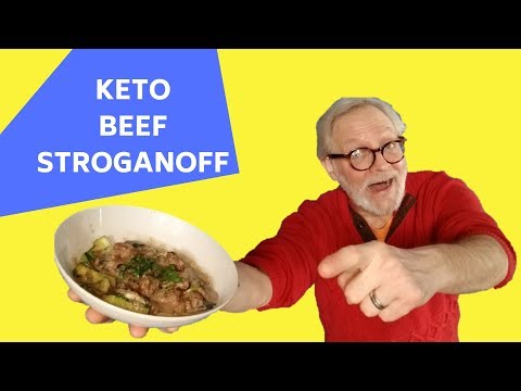 INSTANT POT KETO BEEF STROGANOFF: LCHF RETRO MEAL WITH ZOODLES