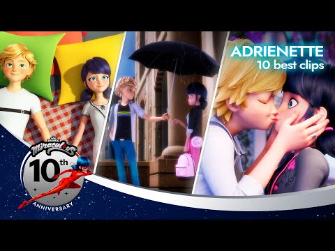 MIRACULOUS | 💖 ADRIENETTE 🐞 | Best clips from Season 1 to 6 | 10th anniversary ⭐️