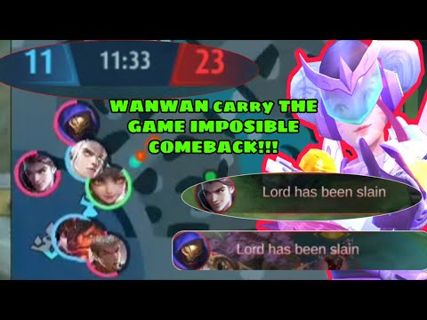 Wanwan montage #38 EPIC COMEBACK WANWAN IMPOSSIBLE COMEBACK| unique wanwan gameplay |Mobile legends