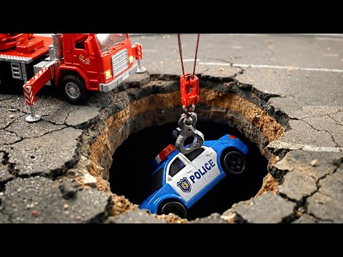 🚨 Toy Car Rescue Adventure! Police, Fire Truck & More! 🏗️