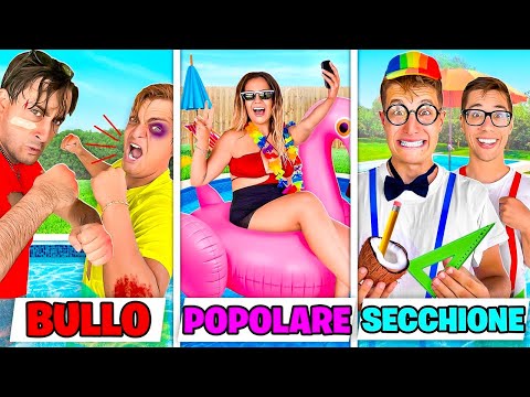 3 TIPI DI AMICI IN PISCINA! *BULLO vs POPOLARE vs SECCHIONE* Amici vs Nemici